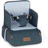 Jane Jané Booster Seat Rialzo Sedia Bambino, Seggiolino Pappa da Viaggio con Vano Interno, Fissaggio Sicuro, Fino a 15 kg, Blu