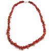 Collana Girocollo corallo scaglie rametti in argento 925 Sardo