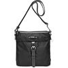 Picard Sonja, Borsa a Tracolla Donna, Nero (Schwarz), 4x24x23 Centimeters (B x H x T)