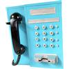 Modello di telefono fisso da parete, oggetti decorativi in stile antico per