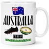 Gift Base Tazza Mug 10Oz Rugby Australia - Divertente Bandiera Sportiva League Union