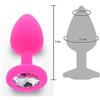 TOYJOY Plug anale mini in silicone dilatatore indossabile con pietra piccolo dildo butt