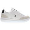 Polo Sportiva fondo con rialzo sneakers uomo pelle BIANCO CUOIO Cody Us POLO Assn