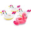 Intex Set 4 porta drink gonfiabili per piscina Unicorno e Fenicottero INTEX