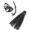Cressi Sub Kit Pinne Maschera Boccaglio Pro Star Nero