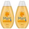 Johnson's Baby Shampoo 2 x 300 ml, Shampoo bambini e neonati con Aloe e Vitamina B5, Formula Non Più Lacrime, Detergente neonato con pH bilanciato per pelle delicata, Dermatologicamente testato