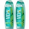 Vidal - Docciaschiuma White Musk, Formula Tonificante, Fragranza Muschio Bianco, Dermatologicamente Testato, 250ml (Confezione da 2)