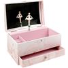 Trousselier - Carillon Ballerina Rosa - Carillon Portagioie Bambina Ragazza - Carillon Bambina Fosforescente - Musica Notturno di Chopin - Porta Gioie Bambina - Ballerina Regalo