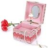 Trousselier - Carillon Ballerina Rosa - Carillon Portagioie Bambina Ragazza - Carillon Bambina Fosforescente - Musica Bel Danubio Blu - Porta Gioie Bambina Regalo Ballerina