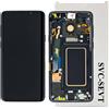 Samsung DISPLAY ORIGINALE SAMSUNG S9+ PLUS SM-G965F SCHERMO OLED TOUCH FRAME NERO LCD