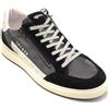 Igi & Co Igi e co 6632211 sneaker pelle scamosciata grigio-nero laccio cerniera
