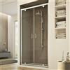 Idralite PORTA BOX DOCCIA NICCHIA VETRO TRASPARENTE 2 ANTE BATTENTE 130 CM H185 SALOON
