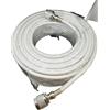 ASSEMBLATO SARISTORE - EXTRASTAR Cavo Coassiale RG6U 50 Metri 75 Ohm con Connettori N Maschio tv , ripetitore 4g
