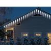 viscio Luci di natale 40 led ghiaccioli bianco catena luminosa serie per esterno 5,70mt