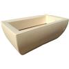 Veca Vaso Fioriera CIOTOLA GENESIS QUADRATO RESINA 90x50 CM moderna VECA vari colori