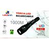 LEOVIN Torcia LED Stile Militare CREE | 8800mAh, Zoom, Impermeabile, Kit Completo