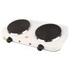 Hoomei Fornello Elettrico Doppio 2 Piastre Ghisa Regolabile da Viaggio Campeggio 2000W