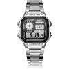 Casio Orologio digitale uomo Casio AE-1200WHD-1A - World Time, cinturino in acciaio...