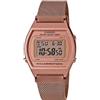 Casio Orologio Vintage Universale Casio B640WMR-5A - Cinturino in Maglia Oro Rosa c...