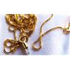 Senza marchio Ciondolo abbagliante in oro 18 kt con diamanti baguette EVVS1 e catena 18 pla...