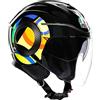 AGV CASCO ORBYT TOP SUN&MOON 46 BLACK/PARROTT XS