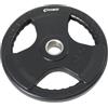 FFitness Disco Peso in Ghisa Gommato Dischi Palestra Bilanciere Olimpico Foro 50mm Piastra Tri-Grip da 2.5 a 20 kg (2.5, 1 disco)