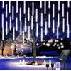 WISDOM Luci di Natale Esterno Meteoriti Solare+USB Impermeabili IP65 con Telecomando