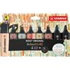 Stabilo Evidenziatori STABILO Nature COLORS Box 8 Pezzi 6 Evidenziatori e 2 Marcatori