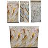 Pannello adesivo 90x40cm effetto marmo greca rivestimento bagno parete 10 PZ
