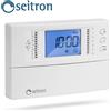 Seitron Cronotermostato giornaliero bianco Seitron Freetime Plus a batteria display LCD