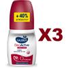 Sauber 3 PZ SAUBER DEOACTIVE DEODORANTE ROLL ON LUNGA DURATA 72H 70ML