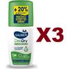Sauber 3 PZ SAUBER DEODRY DEODORANTE VAPO NO GAS PROTEZIONE LUNGA DURATA 48H 90ML