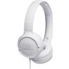 JBL Tune 500 Cuffia Padiglione auricolare Connettore 3.5 mm Bianco