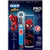 Oral-B Vitality Pro Kids Spiderman Bambino Spazzolino rotante-oscillante Blu, Ro