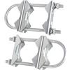 2x Doppio morsetto per palo antenna V Jaw Block robusto per antenna esterna