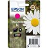 Epson Cartuccia di inchiostro singola originale Claria Margherita 18 - Cartuccia magenta - 1 x 3,3 ml - I migliori risultati con gli inchiostri originali