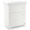 Pali Bagnetto fasciatoio 3 cassetti (76x45x90cm) TRIS Bianco 053300N