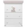 Foppapedretti Bagnetto fasciatoio 3 cassetti (69x47x89cm) GOLOSONE Bianco 9900073410