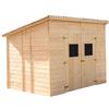 BricoShop24 Casetta 2.8x2 in Legno Pannelli 16 mm Senza Pavimento Attrezzi Rimessa Giardino