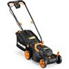 WORX Rasaerba a batteria al litio WORX WG779E 40Volt (2 batterie 20V + 20V da 2.5 Ah)