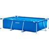 Intex Piscina rettangolare intex 28273 fuori terra cm450 x 220 x 84 frame senza filtro