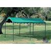 Gazebo Giardino Angolari Metallo 3x4 Carport Carpot Car Box Top Verde