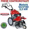Honda Motozappa Motocoltivatore Controrotante HONDA a Benzina a Scoppio 4 Tempi FF500