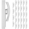 VEVOR Bandiera Pubblicitaria Bandiera Personalizzata Piuma con Asta 30x6PZ 4,3m