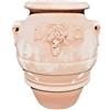 Bettini Deruta | Orcio Anfora Terracotta h 80cm Decorato Uva Fatto a Mano Vaso