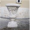MONDO ARTISTICA SRL VASO CALICE POMPEIANO MEDICEO PER PIANTE ALT 85CM DA ESTERNO GIARDINO IN CEMENTO