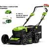 GREENWORKS GD40LM46SP RASAERBA TOSAERBA A BATTERIA 40 VOLT TRAZIONE 3 FUNZIONI
