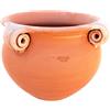 Bettini Deruta | Vaso Terracotta Tondo 4 Manici a Riccio Ø60cm per Piante
