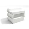 Kloris BANCONE BAR MODERNO RESINA DESIGN 150 BIANCO MOBILE CASA INTERNO ESTERNO