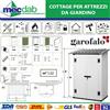 Garofalo Casetta Da Giardino In PVC Box Attrezzi Verniciabile Garofalo 122,5x82,5x201 Cm